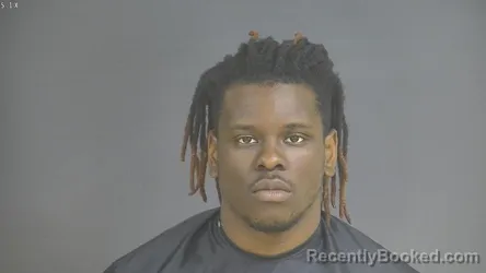 Mugshot of KHAMEER D'MAURY SIMMONS booked in Halifax County, Virginia on April 22, 2026