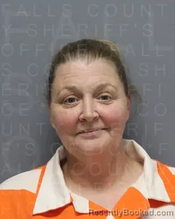 Mugshot of Crystal Lynn Butler booked in Falls County, Texas on August 7, 2026