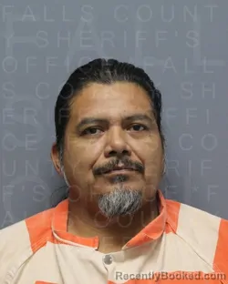 Mugshot of Oscar Olvera Vera booked in Falls County, Texas on September 24, 2026