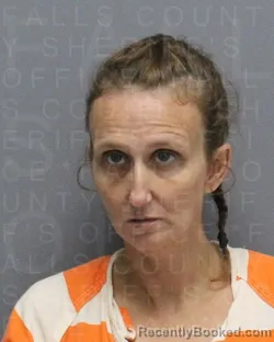 Mugshot of ELIZABETH SUZANNE PETRY booked in Falls County, Texas on March 24, 2026