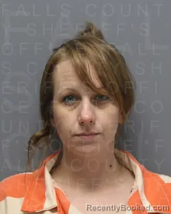 Mugshot of Erika Skye Graham booked in Falls County, Texas on August 6, 2026