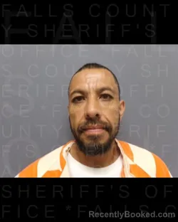 Mugshot of ADAN DUENAS booked in Falls County, Texas on March 24, 2026