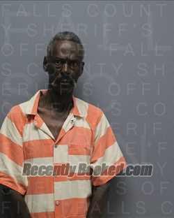 Booking photo from Falls County, Texas