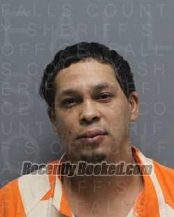 Booking photo from Falls County, Texas
