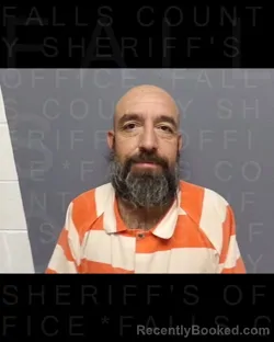 Booking photo from Falls County, Texas