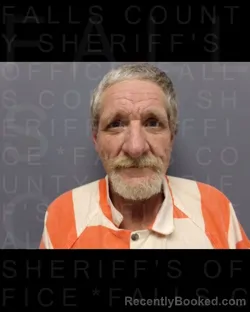 Booking photo from Falls County, Texas
