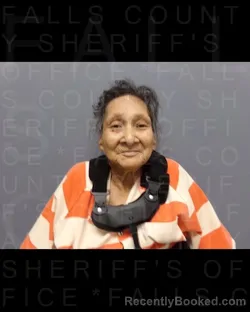 Mugshot of GENEVA SALAS GOODE booked in Falls County, Texas on March 25, 2026