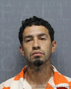 Mugshot of DOMINIC LEE PEREZ booked in Falls County, Texas on March 25, 2026