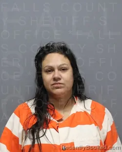 Mugshot of AUDRIANA LYNN CONTERO booked in Falls County, Texas on March 27, 2026