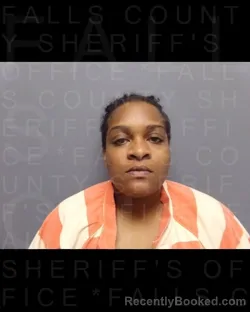 Mugshot of TREBORA GRAYSON booked in Falls County, Texas on April 22, 2026