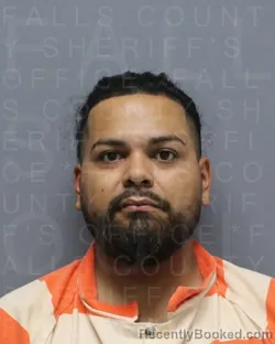 Mugshot of SEAN DAVID NOEL ESPINOSA booked in Falls County, Texas on April 14, 2026
