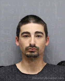 Mugshot of JESSE JAMES DANIELS booked in Falls County, Texas on April 19, 2026