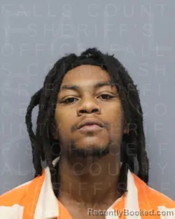 Mugshot of DESTIN JOELAN LEEKENZI MCCULLOUGH booked in Falls County, Texas on April 22, 2026