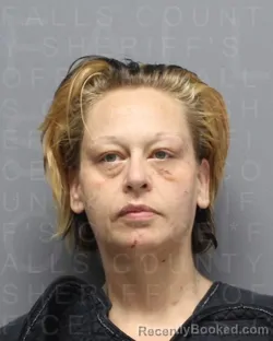Mugshot of KRISTINIA RACHELLE BYRD booked in Falls County, Texas on May 16, 2026
