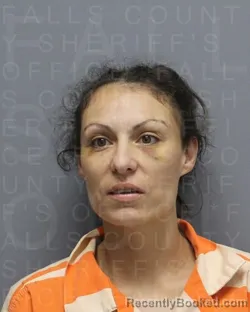Mugshot of ASHLEY GUAJARDO-BAILEY booked in Falls County, Texas on June 18, 2026