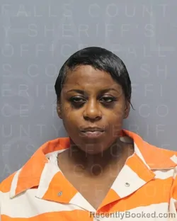 Mugshot of Alivia Arlette Evans booked in Falls County, Texas on August 5, 2026