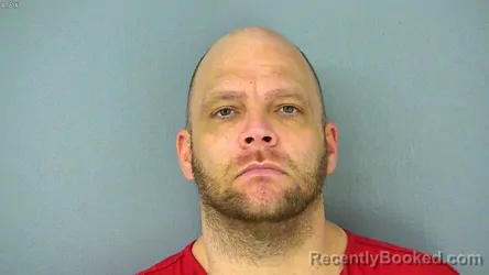 Mugshot of Brandon Mason Thompson booked in James City County, Virginia on August 26, 2026
