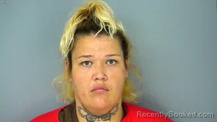 Mugshot of Shania Lynn Estes booked in James City County, Virginia on September 4, 2026