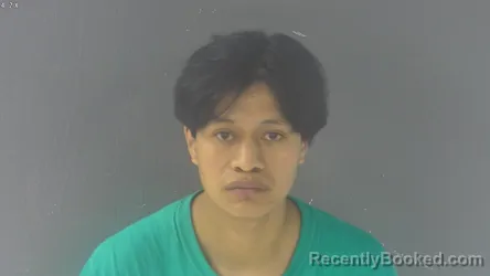 Mugshot of CRISTIAN RIGOBERTO DIAZ-ROMERO booked in New Kent County, Virginia on May 7, 2026