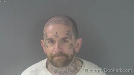 Mugshot of JUSTIN WAYNE COX booked in New Kent County, Virginia on June 18, 2026