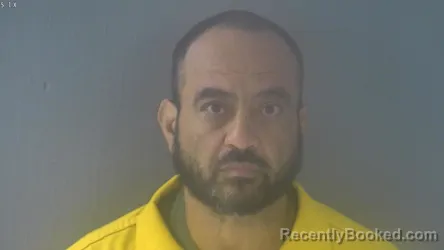 Mugshot of Emmanuel Ruben Carrero booked in New Kent County, Virginia on August 21, 2026
