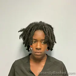Mugshot of Brianna Aniyah Curry booked in Roanoke County, Virginia on July 12, 2026