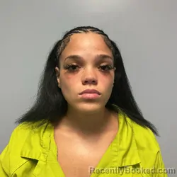 Mugshot of Tyliah Jaselle Lucas booked in Roanoke County, Virginia on July 17, 2026