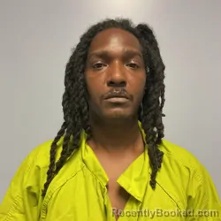 Mugshot of Cory Marque Jones booked in Roanoke County, Virginia on July 24, 2026