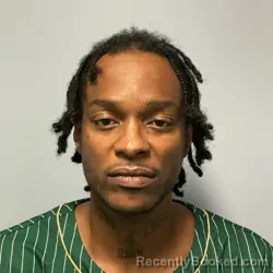 Mugshot of Davayon Jerrell Saunders booked in Roanoke County, Virginia on July 26, 2026