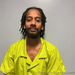 Mugshot of Rogerick Junior Peters booked in Roanoke County, Virginia on July 30, 2026