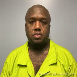 Mugshot of Durell Orlando Brown booked in Roanoke County, Virginia on August 3, 2026