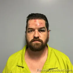 Mugshot of Kristopher Jordan Lavancher booked in Roanoke County, Virginia on August 7, 2026