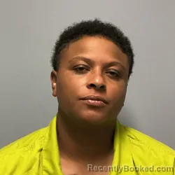 Mugshot of Diamond Topaz Brown booked in Roanoke County, Virginia on August 7, 2026