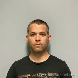 Mugshot of Brandon Wayne Stinnett booked in Roanoke County, Virginia on August 10, 2026