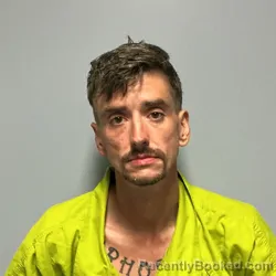 Mugshot of Timothy Lee Rhodes booked in Roanoke County, Virginia on August 10, 2026