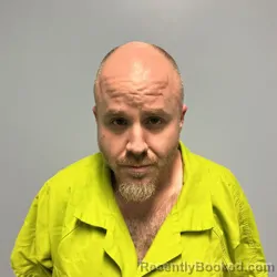 Mugshot of Michael Damien Fisher booked in Roanoke County, Virginia on August 13, 2026