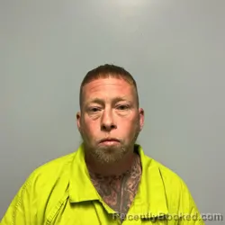 Mugshot of Levi Zacharius Hippensteel booked in Roanoke County, Virginia on August 13, 2026