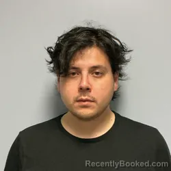 Mugshot of Alejandro Rios booked in Roanoke County, Virginia on August 30, 2026