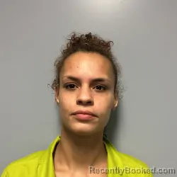 Mugshot of Zaykiyah Symone Peggins booked in Roanoke County, Virginia on August 31, 2026