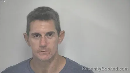 Mugshot of Travis Lee Montgomery booked in Rockbridge County, Virginia on August 7, 2026