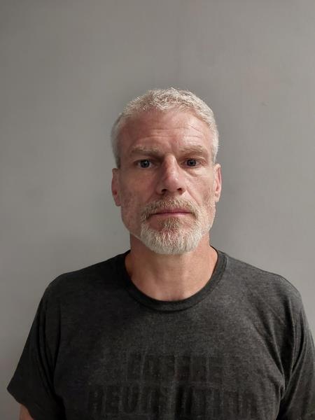 Mugshot of Nathan Shon Adkins booked in Russell County, Virginia on April 18, 2026