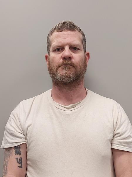 Mugshot of Travis Eugene Glover booked in Russell County, Virginia on March 11, 2026