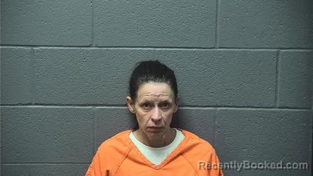 Mugshot of April Jameson Phillips booked in Shenandoah County, Virginia on October 21, 2026