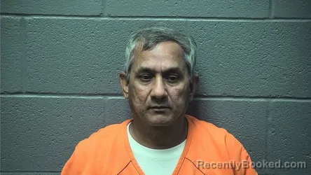Mugshot of SATISHKUMAR R PATEL booked in Shenandoah County, Virginia on July 28, 2026