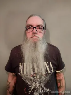 Mugshot of Conrad Rondal Petrey booked in Smyth County, Virginia on March 17, 2026