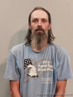 Mugshot of Tony Franklin Rhymer booked in Smyth County, Virginia on July 14, 2026
