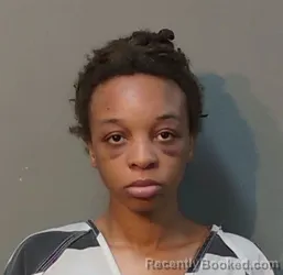 Mugshot of Zakiereya Davonjia Evans booked in Franklin County, Texas on August 24, 2026