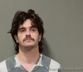 Mugshot of ANDREW STEWART PERRON booked in Franklin County, Texas on May 22, 2026
