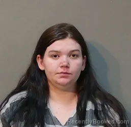 Mugshot of AMBER LEANN CRONEY booked in Franklin County, Texas on July 31, 2026