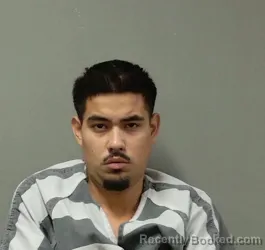 Mugshot of Atcal Aniel Garcia Bustos booked in Franklin County, Texas on August 5, 2026